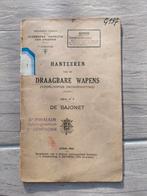 DE BAJONET Belgisch leger Wo2 1945 24e fusiliers bataljon, Verzamelen, Ophalen of Verzenden