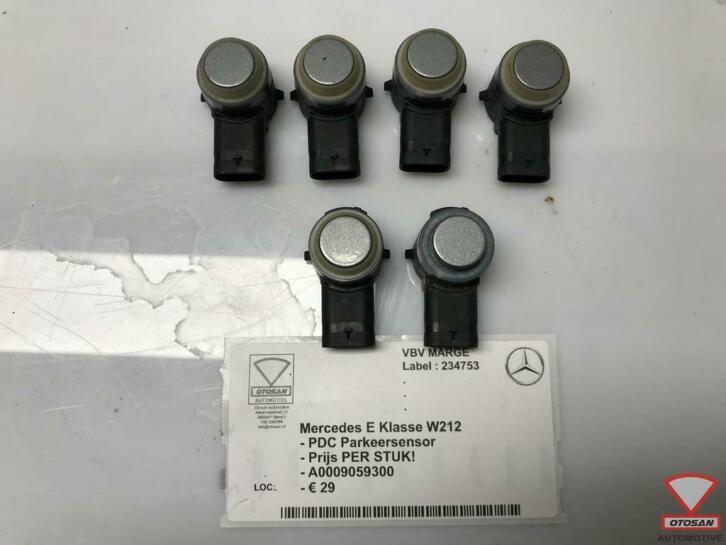 mercedes e klasse w212 pdc parkeersensor a0009059300, Auto-onderdelen, Overige Auto-onderdelen, Mercedes-Benz, Gebruikt