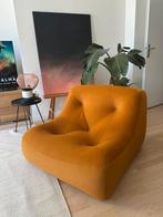 Fauteuil Kali roze lijn en koperfluweel, Ophalen of Verzenden, Zo goed als nieuw, Stof