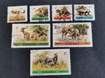 Tanzanie 1980 - animaux sauvages - girafe, zèbre,..., Timbres & Monnaies, Timbres | Afrique, Affranchi, Enlèvement ou Envoi, Tanzanie