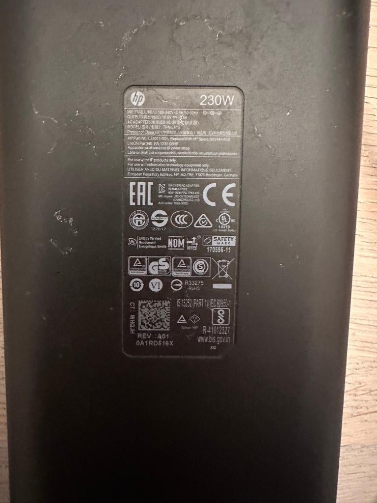 OEM HP laptop oplader, Computers en Software, Laptop-opladers, Gebruikt, Ophalen of Verzenden
