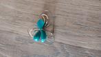 Broche orchidee, Ophalen of Verzenden, Gebruikt, 4 tot 7 cm, Overige materialen