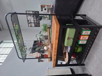 vadholma keuken eiland met rek, Noir, Moins de 100 cm, Comme neuf, 100 à 150 cm