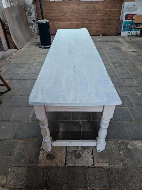 300 cm tuintafel- boerentafel- landelijke tafel, Tuin en Terras, Tuintafels, Gebruikt, Rechthoekig, Hout, Ophalen