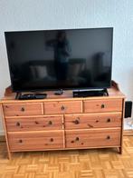 Grenen Commode Ikea, Ophalen, Gebruikt, 100 tot 150 cm, Antiekgebeitst en blank gelakt massief grenen