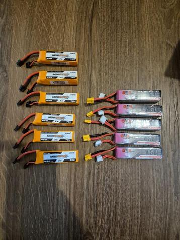 3S & 2S Lipo batterijen van 450mAH