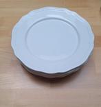 6 witte dessert borden, Huis en Inrichting, Ophalen of Verzenden, Zo goed als nieuw, Bord(en), Effen