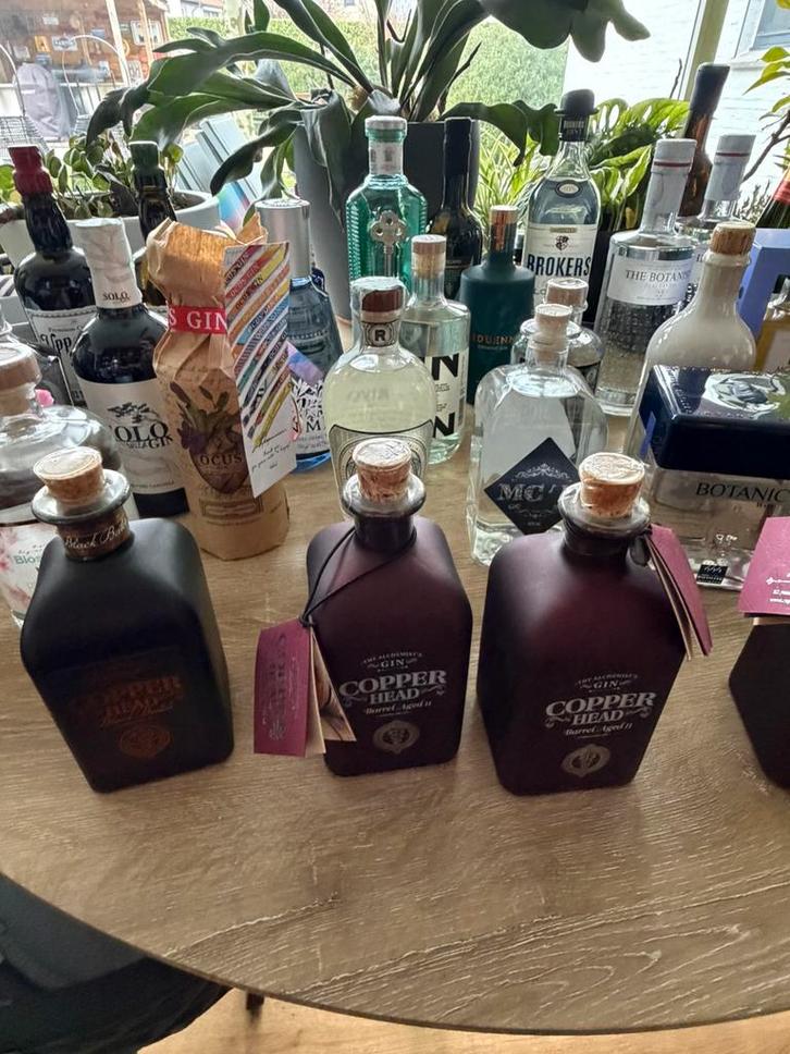 Verzameling gin’s nieuwe gesloten flessen ook per stuk, Verzamelen, Wijnen, Zo goed als nieuw, Ophalen