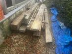 Lot houten balken en planken, Ophalen, Zo goed als nieuw