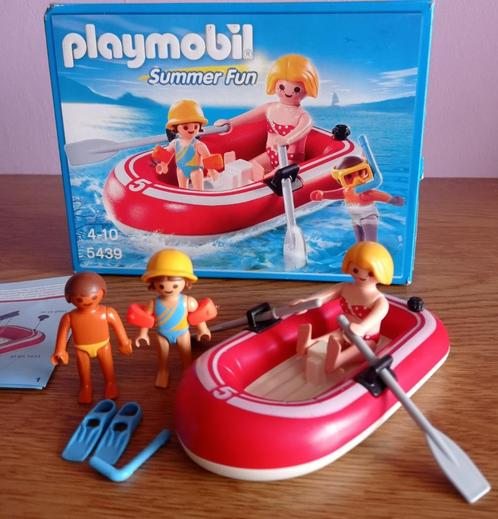 Playmobil toeristen met rubberboot - 5439, Kinderen en Baby's, Speelgoed | Playmobil, Zo goed als nieuw, Complete set, Ophalen