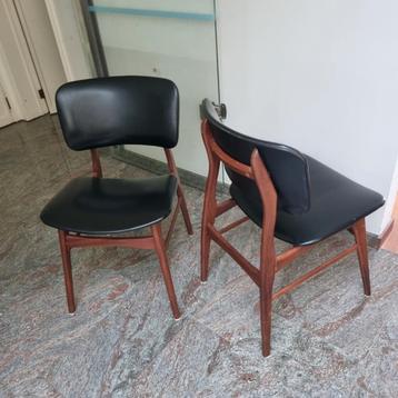 vintage design eetkamerstoelen, Enlèvement, Utilisé, Deux