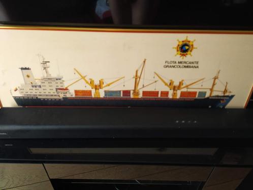 MARITIEME SCHEEPS PRENT, Verzamelen, Scheepvaart, Gebruikt, Kaart, Foto of Prent, Motorboot, Ophalen