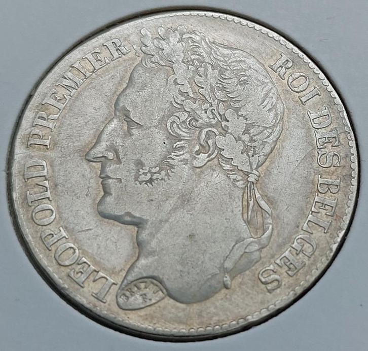 2 Frank 1844 Pos B  ///, Postzegels en Munten, Munten | België, Losse munt, Zilver, Zilver, Ophalen of Verzenden