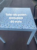 Table avec pieds en aluminium, Maison & Meubles, Pièces pour table, Comme neuf, Enlèvement ou Envoi