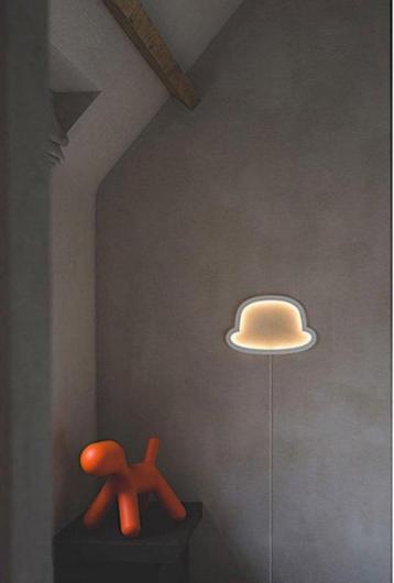 Atelier Pierre- LED muurlamp Chap-o wit 49 x 32 cm