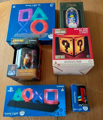 Collectie gaming lampen merchandise beschikbaar voor biedingen