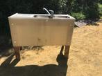 Mobiele wasbak, Ophalen, Inox, Kraan