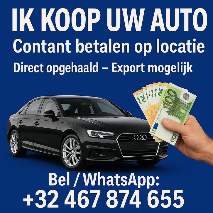 Ik koop uw auto – Contant & Direct – Export, Auto diversen, Auto Inkoop