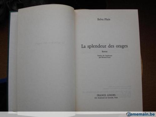 La splendeur des orages, Belva Plain, Livres, Romans, Utilisé, Enlèvement ou Envoi