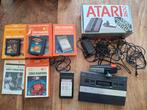 Atari 2600 + 2 spellen (+ dozen), Ophalen, Met games, Zo goed als nieuw, Met 1 controller