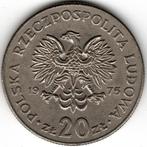 Polen : 20 Zlotych 1975 Smalle Listel  Y#69  Ref 14631, Ophalen of Verzenden, Polen, Losse munt
