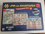 Puzzel Jumbo 3 x 1000 Jan Van Haasteren, 500 à 1500 pièces, Puzzle, Utilisé, Enlèvement ou Envoi