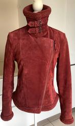 Oakwood bordeaux rood suède/leder Dames Vest Medium, Kleding | Dames, Maat 38/40 (M), Ophalen of Verzenden, Zo goed als nieuw