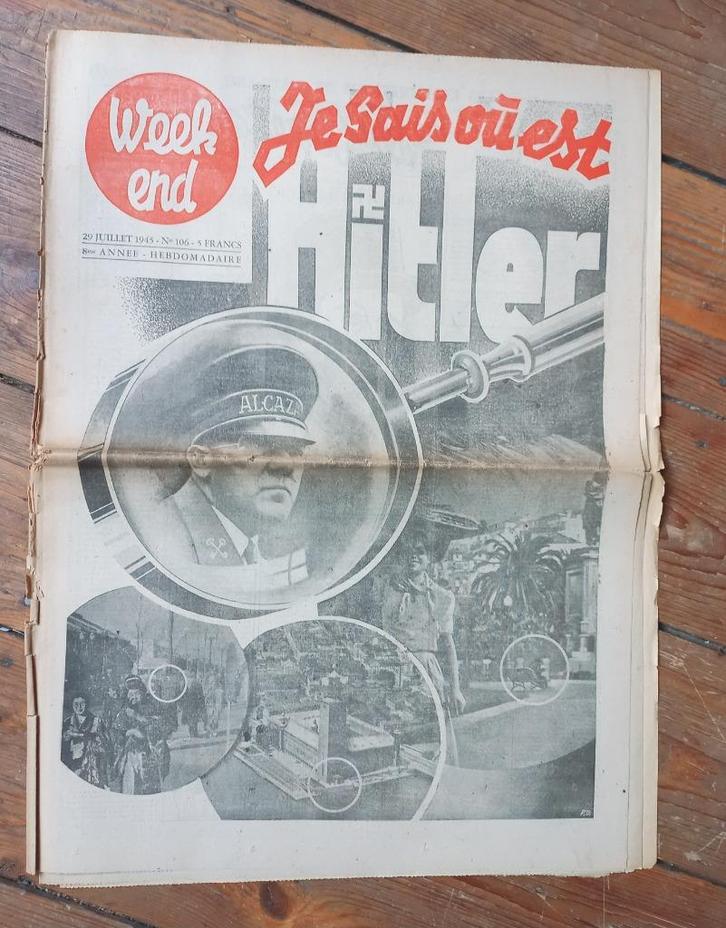 Weekend 1945 Hitler Peter De Greef Petain cinema jazz, Boeken, Kunst en Cultuur | Beeldend, Ophalen of Verzenden