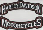 Harley Davidson Motorcycles set stoffen opstrijk patches #1, Verzenden, Nieuw