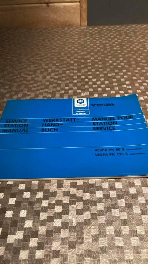 Originele werkplaatshandboek voor Vespa PK 80S / 125S (auto), Fietsen en Brommers, Handleidingen en Instructieboekjes, Zo goed als nieuw