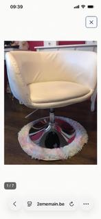 Fauteuil similicuir blanc, Enlèvement, Utilisé, Autres matériaux