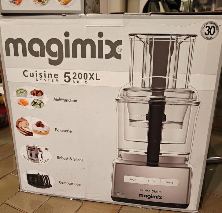 Robot de cuisine Magimix 5200XL White Spiral Expert, Electroménager, Mélangeurs de cuisine, Neuf, 3 à 4 litres, 3 vitesses ou plus