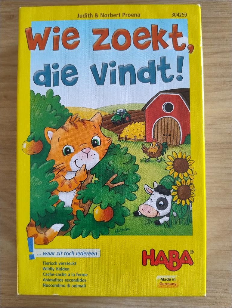 Wie zoekt, die vindt!, Ophalen, Gebruikt, Haba