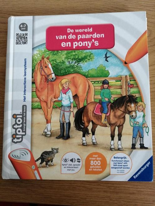 Tip toi boek de wereld van paarden en pony's, Kinderen en Baby's, Speelgoed | Educatief en Creatief, Gebruikt, Ophalen of Verzenden