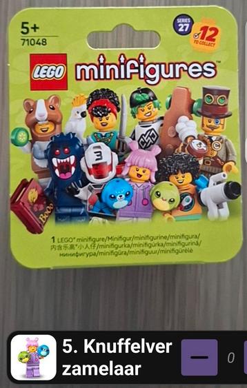 Lego minifig serie 27 Knuffelverzamelaar beschikbaar voor biedingen