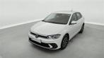 Volkswagen Polo 1.0 TSI 95cv Life CARPLAY / FULL LED / CLIM, Auto's, 118 g/km, Stof, 95 pk, Wit