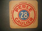 Bierviltje Caulier Brussel 1: 95 x 95 mm, Ophalen of Verzenden, Gebruikt, Viltje(s)