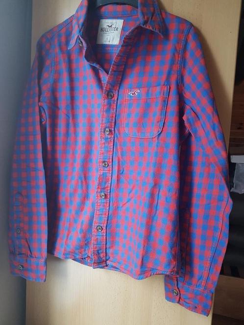 Geruit hemd, Hollister, Kleding | Heren, Overhemden, Zo goed als nieuw, Halswijdte 38 (S) of kleiner, Blauw, Ophalen of Verzenden