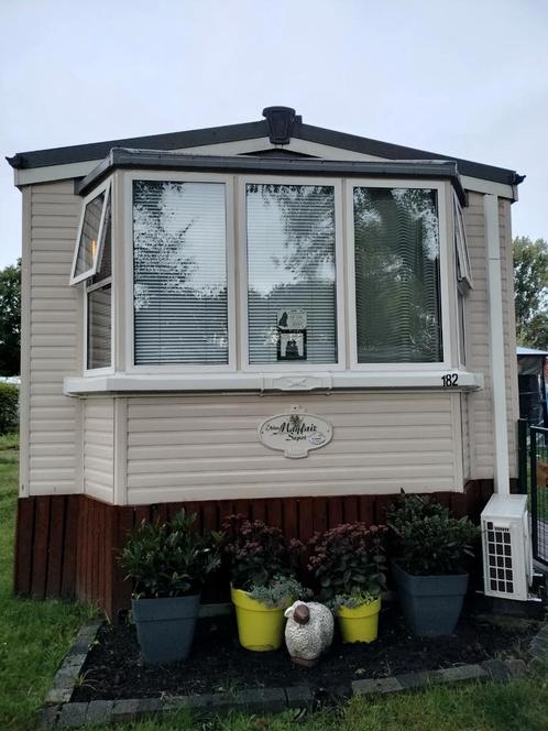 Te koop stacaravan op camping berkenstrand Retie, Caravans en Kamperen, Stacaravans, Ophalen