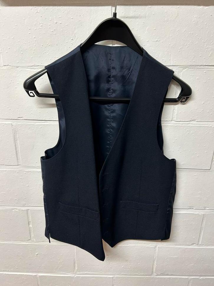 Donkerblauw mannen gilet maat 46 of S, Kleding | Heren, Kostuums en vesten, Gedragen, Maat 46 (S) of kleiner, Blauw, Ophalen of Verzenden