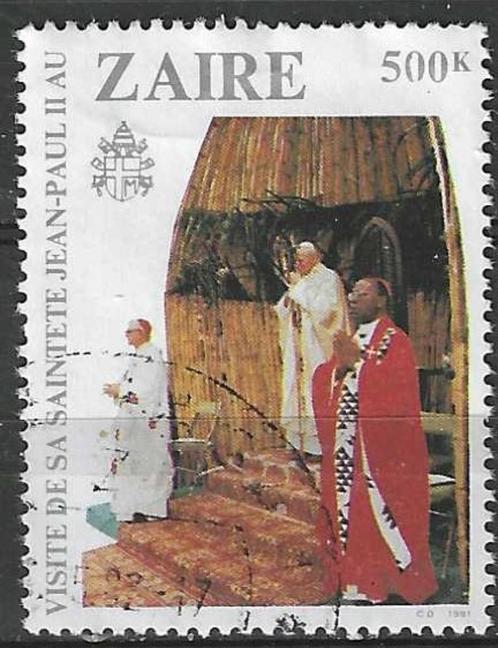 Zaire 1981 - Yvert 1041 - Bezoek van de Paus  (ST), Postzegels en Munten, Postzegels | Afrika, Gestempeld, Overige landen, Verzenden