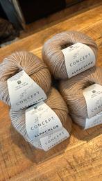 Concept by Katia Alpacolor effen beige nr 6 lot 10bol alpaca, Ophalen of Verzenden, Nieuw, Breien of Haken, Wol of Garen