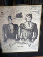 Zeefdruk uniek expl 40 j reuzegroep Evergem, Antiek en Kunst, Ophalen
