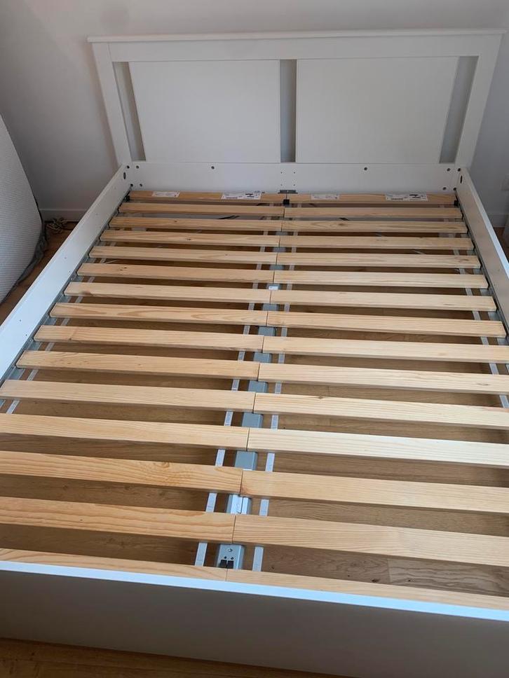 IKEA bedframe SONGESAND (160 x 200 cm) + lattenbodem, Huis en Inrichting, Slaapkamer | Bedden, Zo goed als nieuw, 200 cm, Ophalen