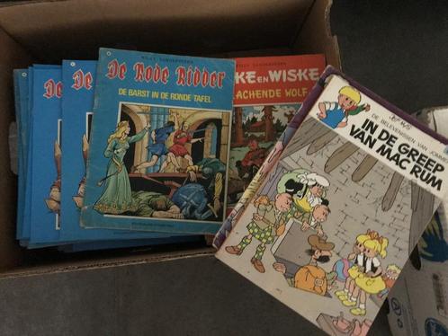 Doos met 103  strips (vooral Rode Ridder), Boeken, Stripverhalen, Gelezen, Meerdere stripboeken, Ophalen