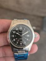 Te koop nieuwe Hamilton khaki field automatic 38mm, Handtassen en Accessoires, Staal, Staal, Breitling, Polshorloge