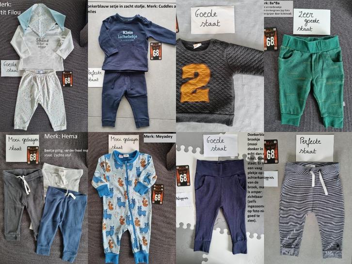 Babykleren jongen of unisex maat 68, Kinderen en Baby's, Babykleding | Maat 68, Jongetje of Meisje, Broekje, Ophalen of Verzenden