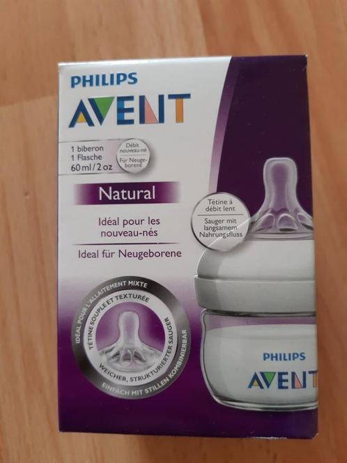 Philips AVENT Zuigfles Natural transparant 60 ml, Kinderen en Baby's, Babyvoeding en Toebehoren, Zo goed als nieuw, Overige typen