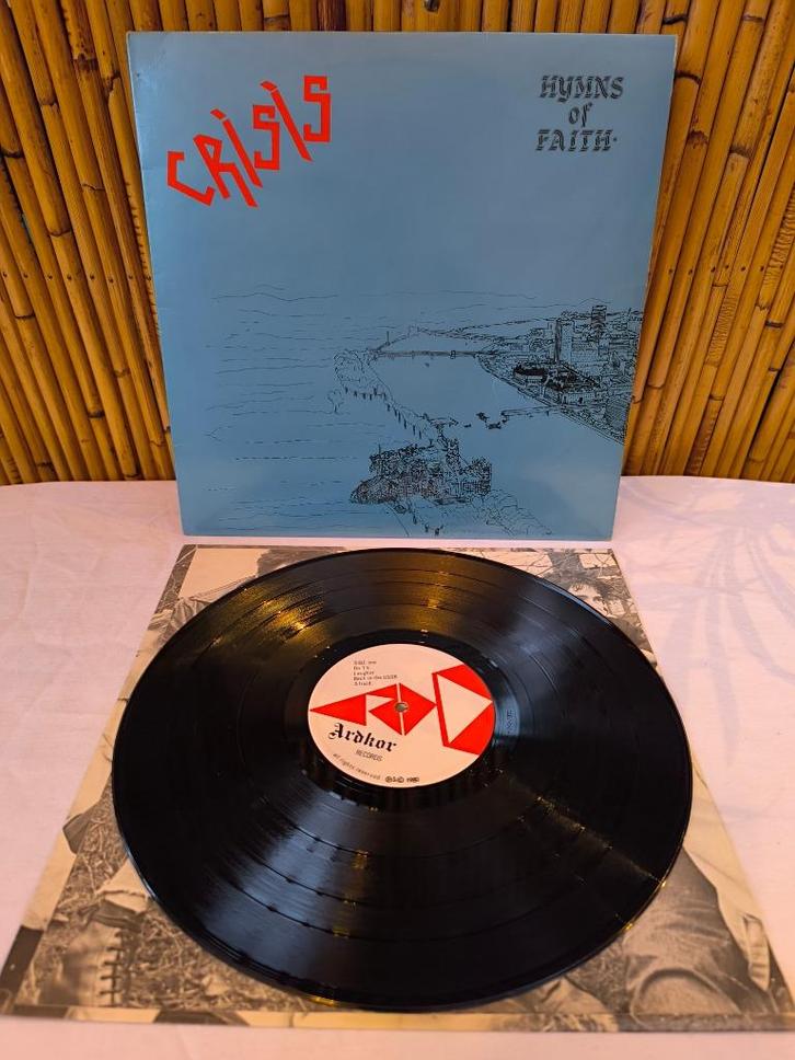 LP / vinyl 33t Crisis "Hymns Of Faith" Ardkor Records 1980, Cd's en Dvd's, Vinyl | Hardrock en Metal, Gebruikt, Ophalen of Verzenden