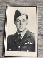 Soldaat Piloot F.DE BOSSCHER gesneuveld 1944 R.A.F.    WOII, Enlèvement, Image pieuse